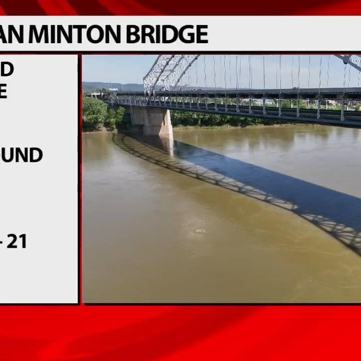 Westbound I-64 lanes on Sherman Minton Bridge scheduled to close July 19-21